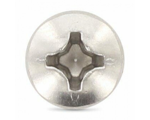 Винт самонарезающий сверлоконечный IN 7504 N (A2) с полукруглой головкой шлиц Phillips (нержавеющая сталь A2), 4.8x19 мм