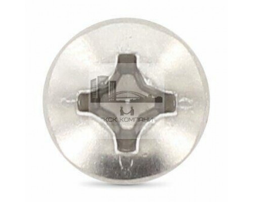 Винт самонарезающий сверлоконечный DIN 7504 M (A2) с потайной головкой шлиц Phillips нержавеющая сталь A2, D4.8x45