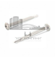 Винт самонарезающий сверлоконечный IN 7504 N (A2) с полукруглой головкой шлиц Phillips (нержавеющая сталь A2), 4.8x16 мм