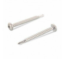 Винт самонарезающий сверлоконечный DIN 7504 M (A2) с потайной головкой шлиц Phillips нержавеющая сталь A2, D3.9x16