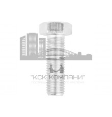 Болт ГОСТ 7798-70 с шестигранной головкой и полной резьбой (оцинкованная сталь), M10x100 мм