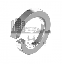 Шайба (гровер) пружинная с притупленными концами DIN 127 B (A4) форма B, 24.5xM24