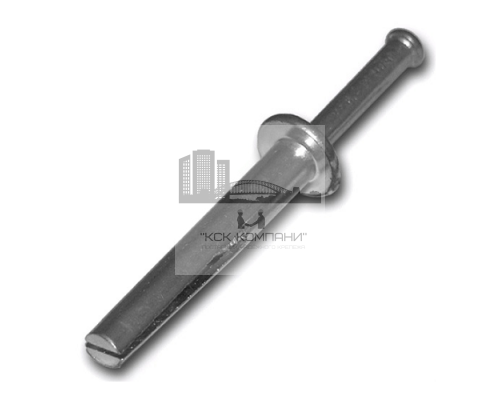 Дюбель-гвоздь забиваемый металлический (оцинкованная сталь), 6x65 мм