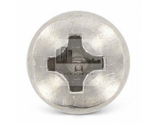 Винт DIN 7985 H (A4) с полуцилиндрической головкой шлиц Phillips, M2.5x16 мм