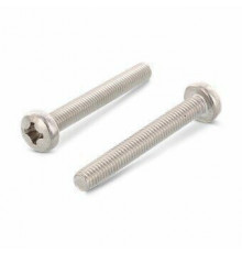 Винт DIN 7985 H (A4) с полуцилиндрической головкой шлиц Phillips, M6x80 мм