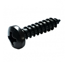 Винт самонарезающий черный DIN 7981 H (A2) с острым концом с полуцилиндрической головкой шлиц Phillips, D2,9X9,5