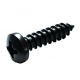 Винт самонарезающий черный DIN 7981 H (A2) с острым концом с полуцилиндрической головкой шлиц Phillips, D4,2X19