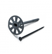 Дюбель-гриб для теплоизоляции с гвоздем из ударостойкого блок-сополимера полипропилена, 10/60x140 мм