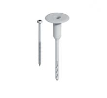 Тарельчатый дюбель для крепления кровельной мембраны к бетону и газобетону EJOT (ЭЙОТ) FDD PLUS в комплекте с винтом из стали с органическим покр