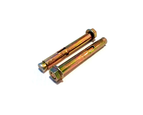 Анкерный болт с гайкой из оцинкованной стали с желтопассивированным покрытием, M8 10x125 мм  купить в Москве