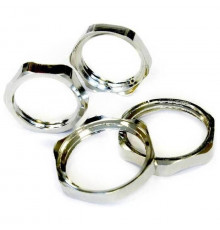 Гайка заземляющая ЗЭТА ГЗ установочная (никелированная латунь/резьба M), М88x2