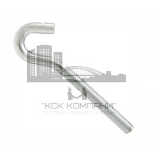 Крюк с метрической резьбой оцинкованная сталь, M12x100 мм