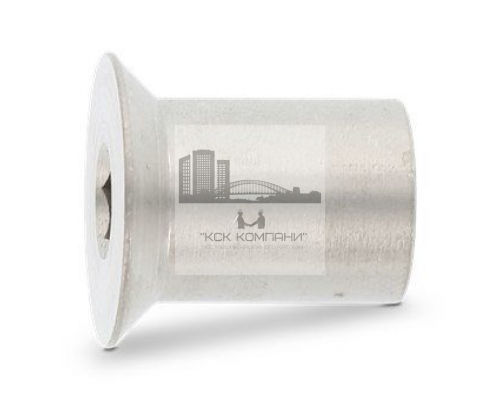 Гайка мебельная стяжная с потайной головкой ART 9062 внутренним шестигранником из нержавеющей стали А1, М3