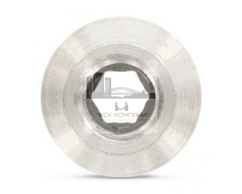 Гайка мебельная стяжная с потайной головкой ART 9062 внутренним шестигранником из нержавеющей стали А1, М8