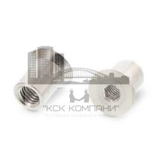 Гайка мебельная стяжная с потайной головкой ART 9062 внутренним шестигранником из нержавеющей стали А1, М4