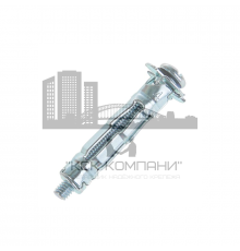 Дюбель Молли (Molly) с винтом для пустотелых конструкций оцинкованная сталь C1010, М5x8x65/27 мм