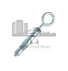 Дюбель Молли (Molly) с кольцом для пустотелых конструкций оцинкованная сталь C1010, М4x6x32/12 мм