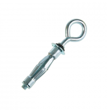 Дюбель Молли (Molly) с кольцом для пустотелых конструкций оцинкованная сталь C1010, М6x10x52/16 мм