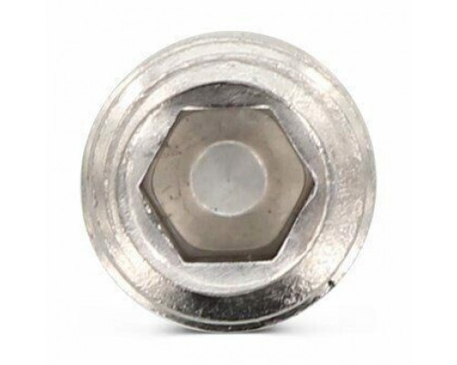 Винт установочный DIN 913 нержавеющая сталь A2 / AISI 304 с тупым концом шлиц внутренний шестигранник, M20x40 мм