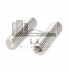 Винт установочный DIN 913 нержавеющая сталь A4 / AISI 316 с тупым концом шлиц внутренний шестигранник, M8x16 мм