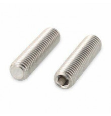 Винт установочный DIN 913 нержавеющая сталь A2 / AISI 304 с тупым концом шлиц внутренний шестигранник, M14x16 мм