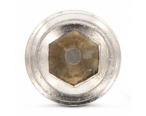 Винт установочный DIN 914 нержавеющая сталь A4 / AISI 316 с острым концом шлиц внутренний шестигранник, M4x5 мм