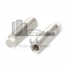 Винт установочный DIN 915 нержавеющая сталь A2 / AISI 304 с цилиндрическим концом (цапфой) шлиц внутренний шестигранник, M10x50 мм
