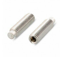 Винт установочный DIN 915 нержавеющая сталь A2 / AISI 304 с цилиндрическим концом (цапфой) шлиц внутренний шестигранник, M12x45 мм