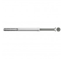 Универсальный фасадный дюбель FISCHER (ФИШЕР) FUR-T A4 с шурупом с потайной головкой, 8x80 мм