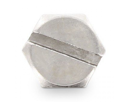 Болт с шестигранной головкой DIN 933 SZ (нержавеющая сталь A2, прямой шлиц), M6X30