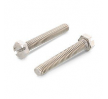 Болт с шестигранной головкой DIN 933 SZ (нержавеющая сталь A2, прямой шлиц), M8X30