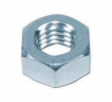 Гайка шестигранная DIN 934 LH с левой резьбой оцинкованная сталь класс прочности 8.0, M6