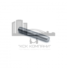 Шпилька резьбовая короткая TERMOCLIP (ТЕРМОКЛИП) DIN 976-1 тип исполнения А без фаски оцинкованная сталь 5.8, M10x25 мм