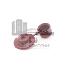 Шайба кровельная с колпачком средняя с насечкой пластиковая (коричневый)