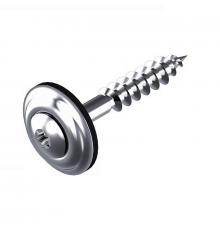 Шуруп по дереву ART. 9171 (A2) с EPDM шайбой 15 с полупотайной головкой шлиц Torx, D4,5X80