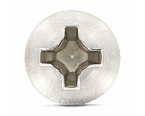 Винт DIN 966 H (A4) с полупотайной головкой шлиц Phillips, M6x10 мм