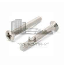 Винт DIN 966 H (A4) с полупотайной головкой шлиц Phillips, M4x35 мм