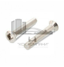 Винт DIN 966 Z (A2) с полупотайной головкой шлиц Pozidriv, M3X12