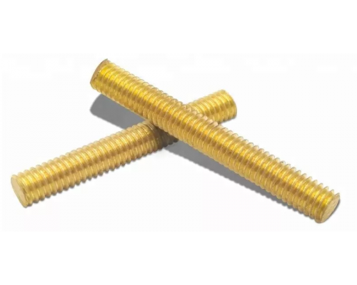 Шпилька резьбовая DIN 975 метровая с метрической резьбой по всей длине (латунь), M16x1000 мм