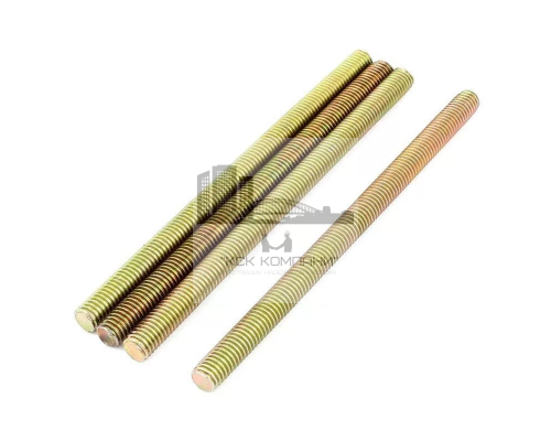 Шпилька резьбовая DIN 975 метровая с метрической резьбой по всей длине (латунь), M3x1000 мм