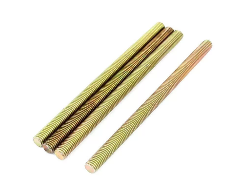 Шпилька резьбовая DIN 975 метровая с метрической резьбой по всей длине (латунь), M4x1000 мм