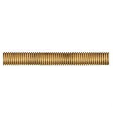 Шпилька резьбовая DIN 975 метровая с метрической резьбой по всей длине (латунь), M3x1000 мм