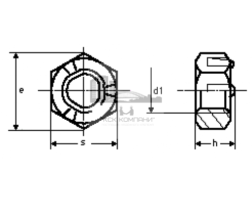 Гайка шестигранная самоконтрящаяся DIN 980 (A4), M12