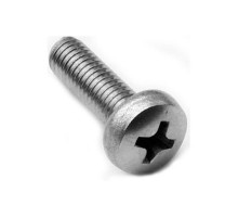 Винт DIN 7985 с полуцилиндрической головкой и полной резьбой шлиц Phillips сталь без покрытия 4.8-5.8, M4x10 мм