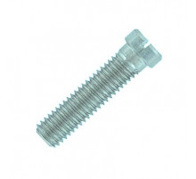Винт DIN 920 с уменьшенной плоской цилиндрической головкой c прямым шлицем оцинкованная сталь класс прочности 5.8, M3x16 мм