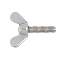 Винт барашек DIN 316 с округлыми лепестками немецкая форма оцинкованная сталь, M6x16 мм