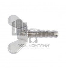 Винт барашек DIN 316 с округлыми лепестками немецкая форма оцинкованная сталь, M6x16 мм
