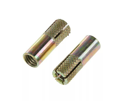 Забивной анкер оцинкованная сталь (желтое пассивирование), M6x8x25 мм  купить в Москве