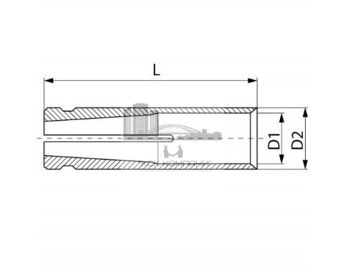 Забивной анкер цанга ACL латунный, M6x8x23 мм
