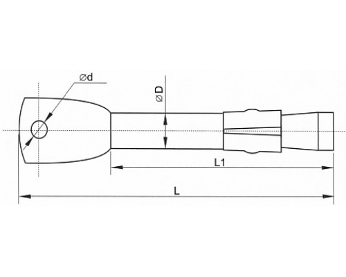 Анкер потолочный с ушком из оцинкованной стали с желтопассивированным покрытием, 6x65 мм  купить в Москве